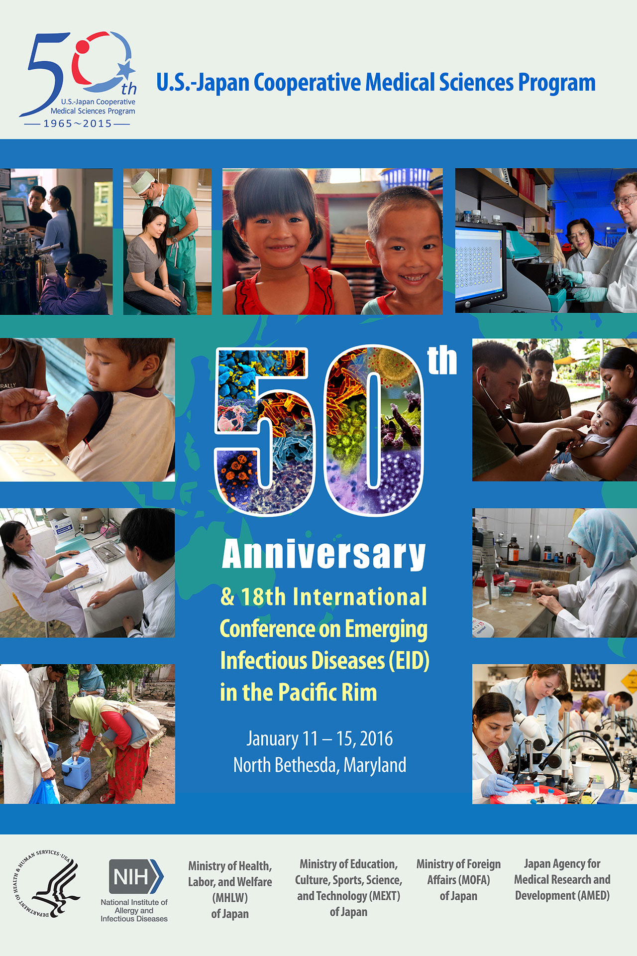Posters for the 50th Anniversary of the USJCMSP and related series of meetings Posters